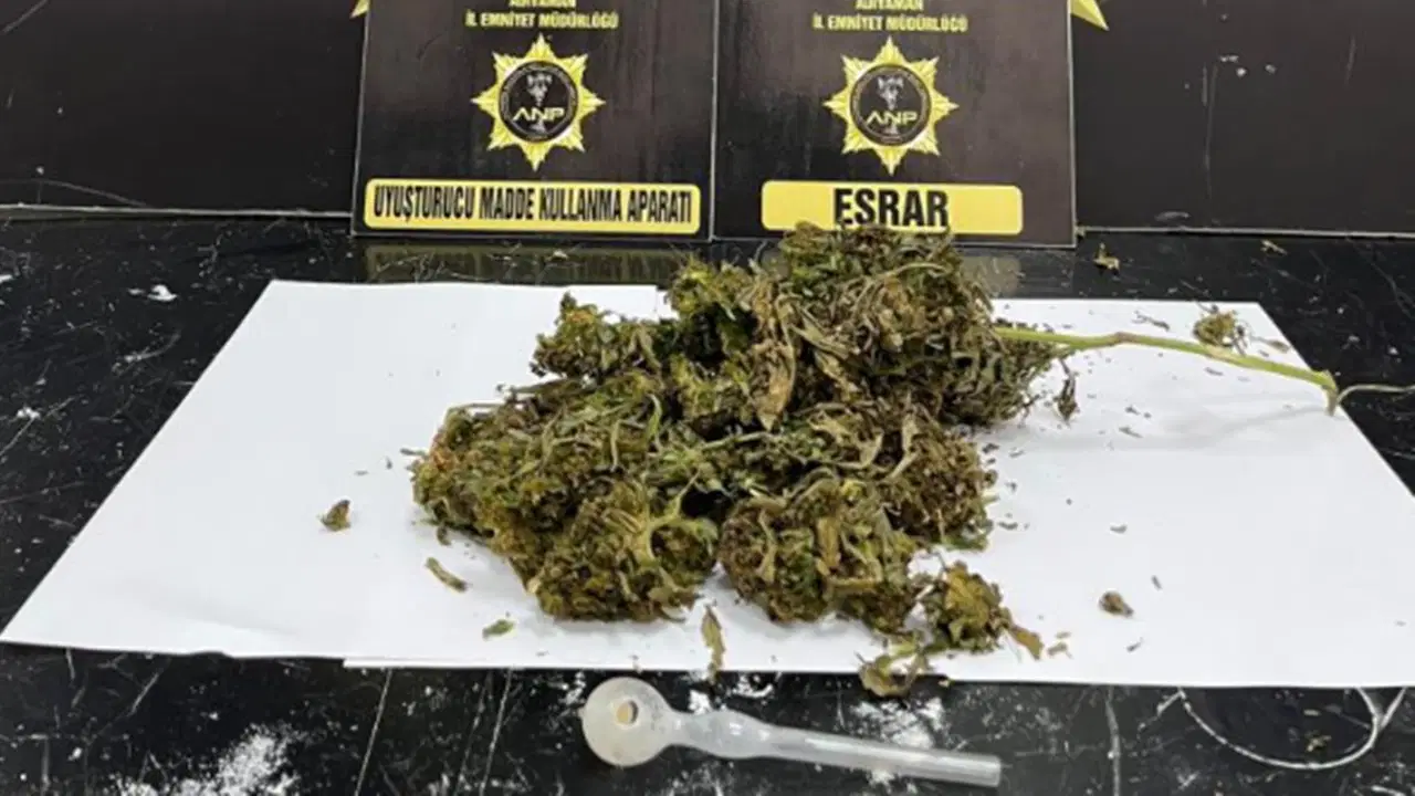 Adıyaman’da iş yerinin klimasından uyuşturucu çıktı