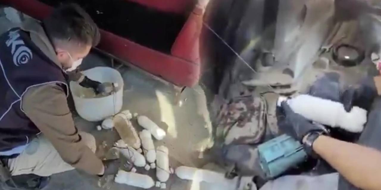 Aracın yakıt deposundan kilolarca uyuşturucu çıktı!