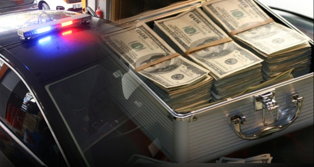 Emniyet müdürünün çakarlı aracıyla benzinliğe girdi, binlerce dolar rüşvet alırken yakalandı