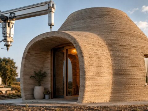 Doğal Malzemelerle Geleceğin Evi: 3D Yazıcı ile İnşa Edilen Yenilikçi Yapı
