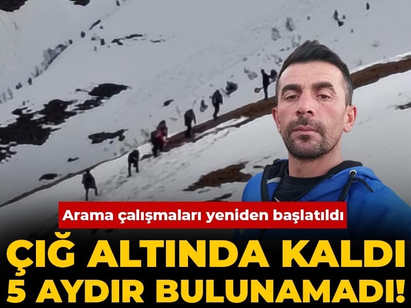 Çığ Faciasında 5 Ay Kaybolan Çoban İçin Arama Çalışmaları Yeniden Başlatıldı