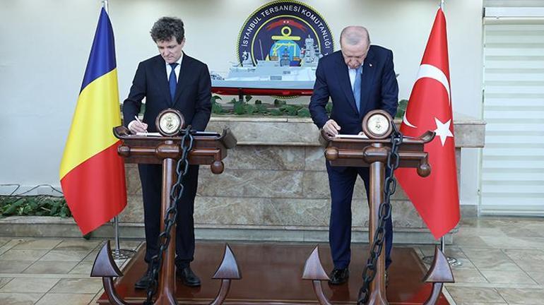 Cumhurbaşkanı Erdoğan, Romanya Cumhurbaşkanı Nicuşor Daniel Dan ile bir araya geldi
